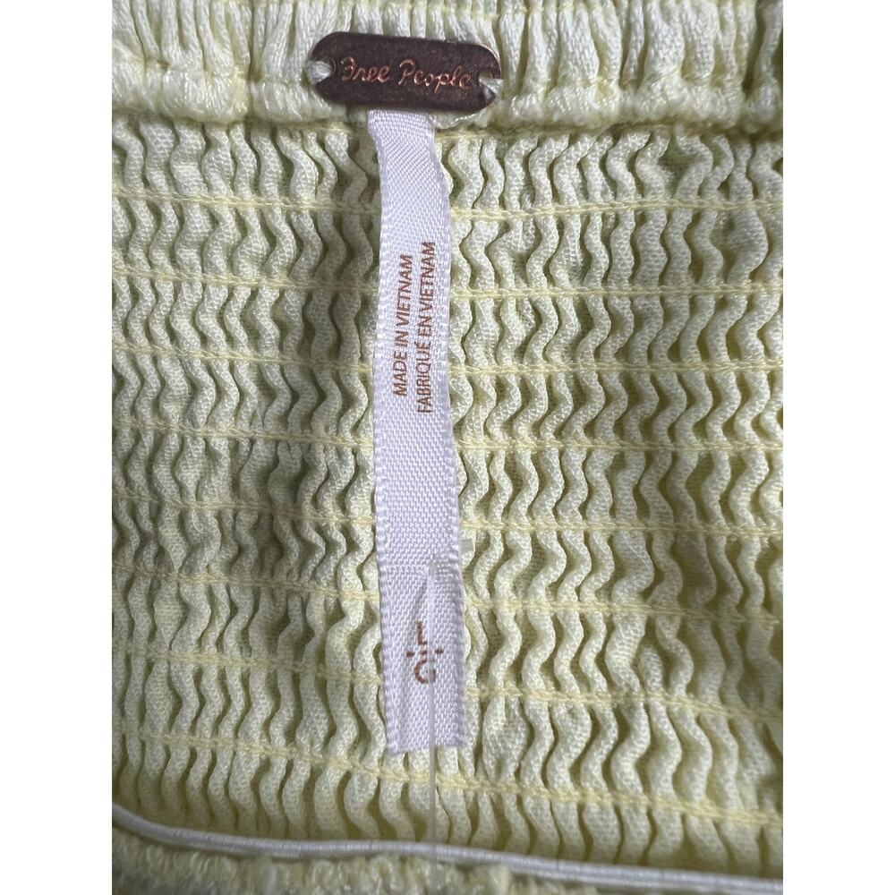 FREE PEOPLE WOMENS SIZE LARGE JUST JILL MAXI DRESS YELLOW BOHO NEW - Picture 4 of 13